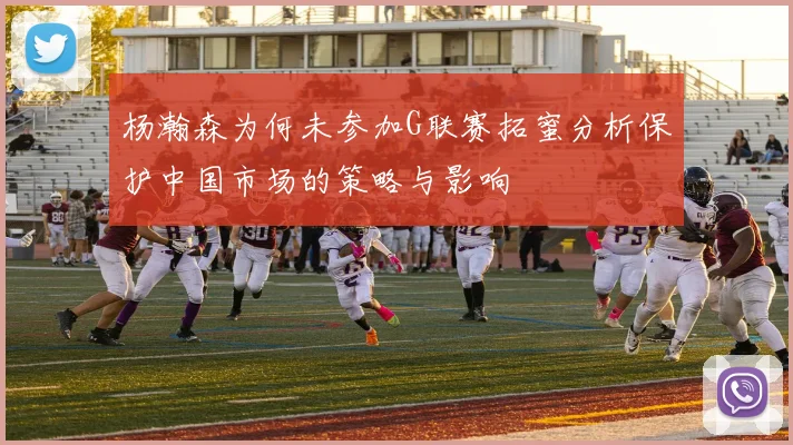 杨瀚森为何未参加G联赛拓蜜分析保护中国市场的策略与影响